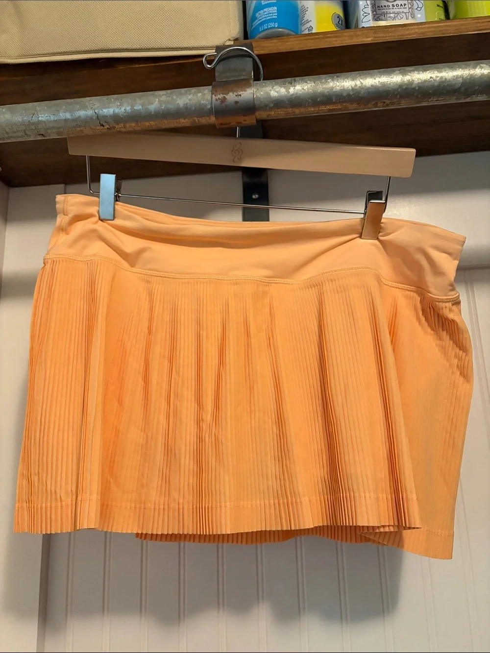 Pleated Active Skirt-Orange